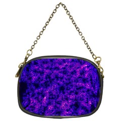 Queen Annes Lace In Blue And Purple Chain Purse (one Side) by okhismakingart