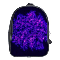 Queen Annes Lace In Blue And Purple School Bag (xl) by okhismakingart