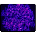 Queen Annes Lace in Blue and Purple Double Sided Fleece Blanket (Medium)  58.8 x47.4  Blanket Front