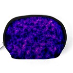 Queen Annes Lace in Blue and Purple Accessory Pouch (Medium) Back