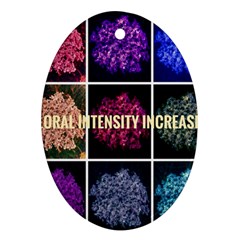 Floral Intensity Increases  Ornament (oval) by okhismakingart