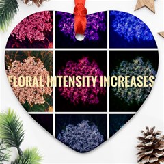 Floral Intensity Increases  Ornament (heart) by okhismakingart