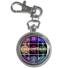 Floral Intensity Increases  Key Chain Watches by okhismakingart