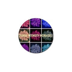 Floral Intensity Increases  Golf Ball Marker by okhismakingart