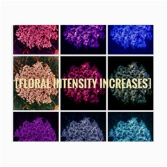 Floral Intensity Increases  Small Glasses Cloth by okhismakingart