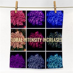 Floral Intensity Increases  Face Towel by okhismakingart