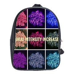 Floral Intensity Increases  School Bag (large) by okhismakingart