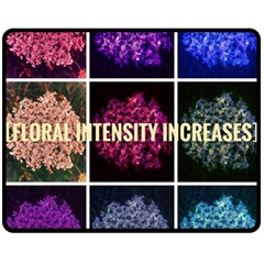 Floral Intensity Increases  Fleece Blanket (medium)  by okhismakingart