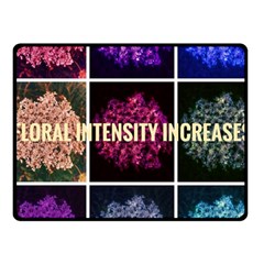 Floral Intensity Increases  Fleece Blanket (small) by okhismakingart