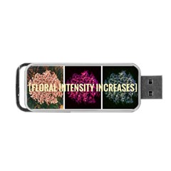 Floral Intensity Increases  Portable Usb Flash (one Side) by okhismakingart