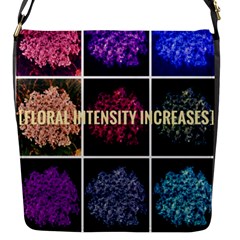 Floral Intensity Increases  Flap Closure Messenger Bag (s) by okhismakingart