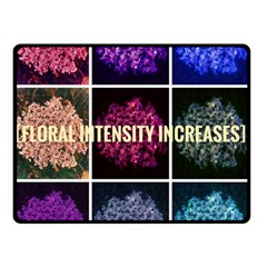 Floral Intensity Increases  Double Sided Fleece Blanket (small)  by okhismakingart