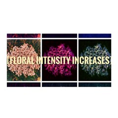 Floral Intensity Increases  Satin Wrap by okhismakingart