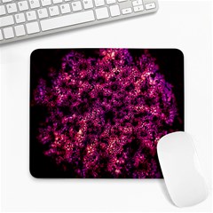 Queen Annes Lace in Red Large Mousepads