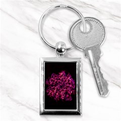 Queen Annes Lace in Red Key Chains (Rectangle) 