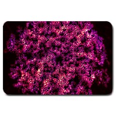 Queen Annes Lace in Red Large Doormat 