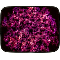 Queen Annes Lace in Red Double Sided Fleece Blanket (Mini) 