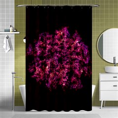 Queen Annes Lace in Red Shower Curtain 48  x 72  (Small) 