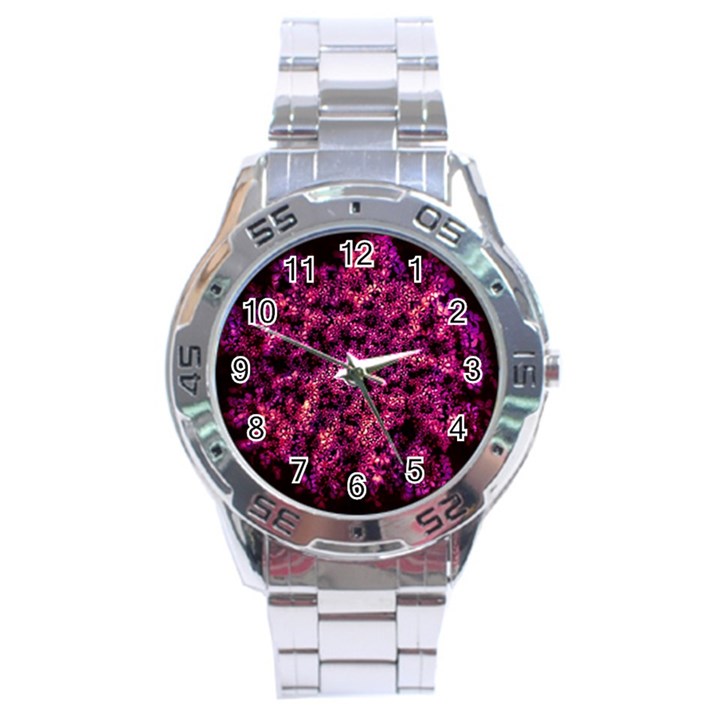 Queen Annes Lace in Red Stainless Steel Analogue Watch