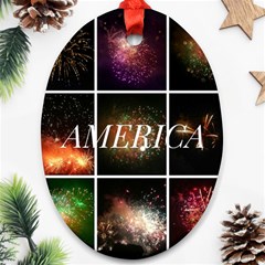 America Ornament (oval) by okhismakingart