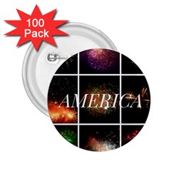 America 2 25  Buttons (100 Pack)  by okhismakingart