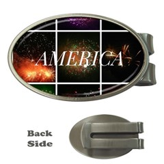 America Money Clips (oval)  by okhismakingart