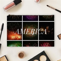 America Cosmetic Bag (large) by okhismakingart