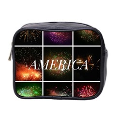 America Mini Toiletries Bag (two Sides) by okhismakingart