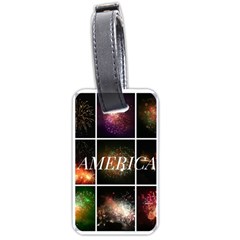 America Luggage Tags (one Side)  by okhismakingart