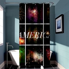 America Shower Curtain 36  X 72  (stall)  by okhismakingart