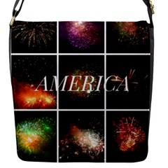 America Flap Closure Messenger Bag (s) by okhismakingart