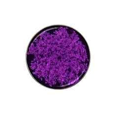 Queen Annes Lace In Purple Hat Clip Ball Marker by okhismakingart