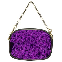 Queen Annes Lace In Purple Chain Purse (one Side) by okhismakingart