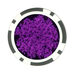 Queen Annes Lace In Purple Poker Chip Card Guard (10 Pack) by okhismakingart