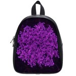 Queen Annes Lace in Purple School Bag (Small) Front