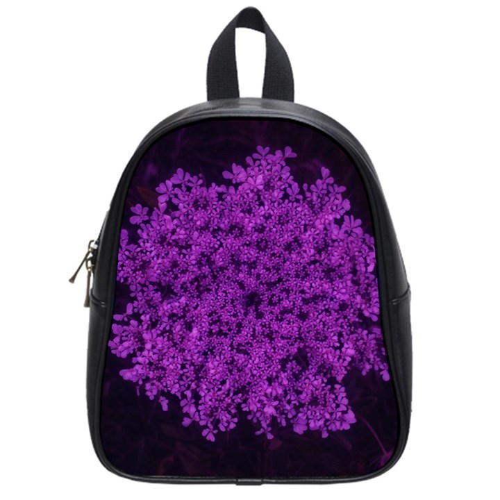 Queen Annes Lace in Purple School Bag (Small)