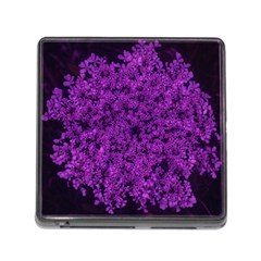 Queen Annes Lace In Purple Memory Card Reader (square 5 Slot) by okhismakingart