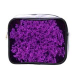 Queen Annes Lace in Purple Mini Toiletries Bag (One Side) Front