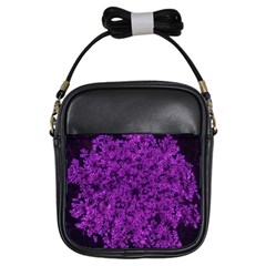 Queen Annes Lace In Purple Girls Sling Bag by okhismakingart