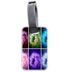 Closing Queen Annes Lace Collage (horizontal) Luggage Tags (two Sides) by okhismakingart