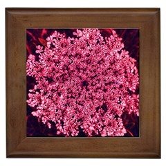 Queen Annes Lace In Red Part Ii Framed Tiles by okhismakingart