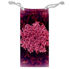 Queen Annes Lace In Red Part Ii Jewelry Bag by okhismakingart