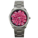 Queen Annes Lace in Red Part II Sport Metal Watch Front