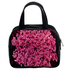 Queen Annes Lace In Red Part Ii Classic Handbag (two Sides) by okhismakingart