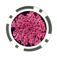 Queen Annes Lace In Red Part Ii Poker Chip Card Guard (10 Pack) by okhismakingart