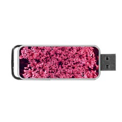 Queen Annes Lace In Red Part Ii Portable Usb Flash (one Side) by okhismakingart