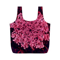 Queen Annes Lace In Red Part Ii Full Print Recycle Bag (m) by okhismakingart