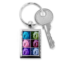 Closing Queen Annes Lace Collage (vertical) Key Chains (rectangle)  by okhismakingart