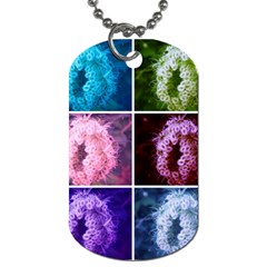 Closing Queen Annes Lace Collage (vertical) Dog Tag (one Side) by okhismakingart