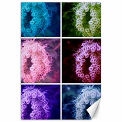 Closing Queen Annes Lace Collage (vertical) Canvas 12  X 18  by okhismakingart